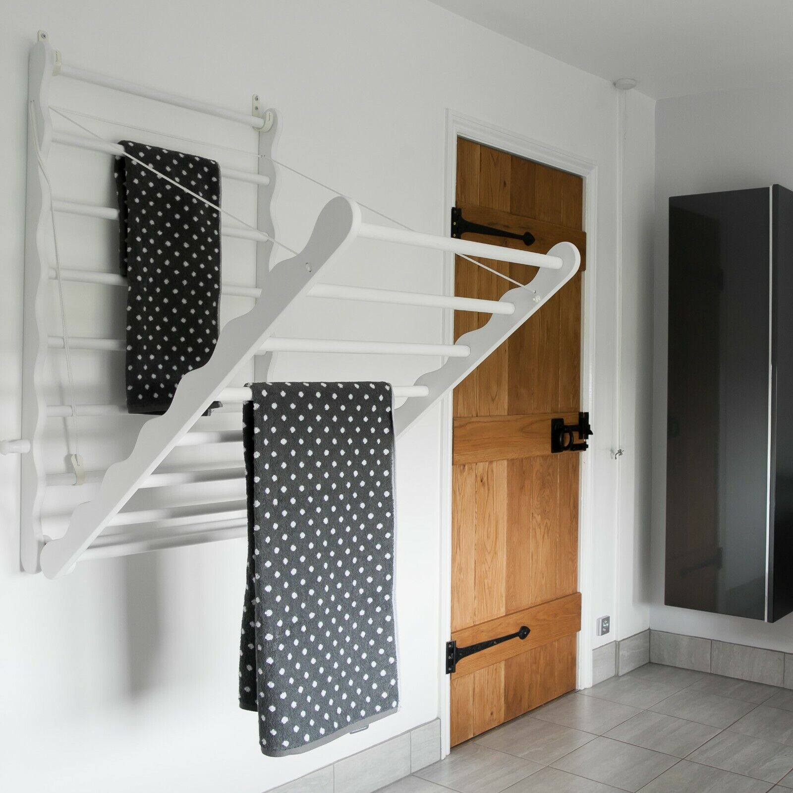 Wood Foldable Wall-Mounted Drying Rack