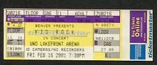 Kid Rock 2001 unused full concert ticket New Orleans Devil Without a Cause