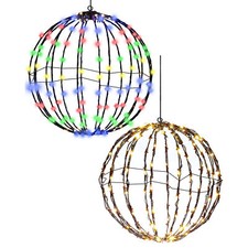 Christmas Foldable Metal Hanging Sphere Lights Outdoor Display Ball Lights USA