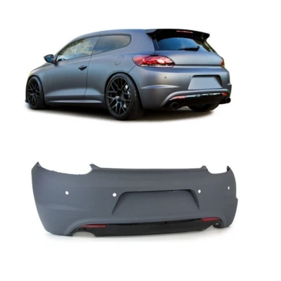 PARE-CHOCS ARRIÈRE POUR VW SCIROCCO 08-14 R20 LOOK NEW BUMPER SPOILER - Photo 1/4
