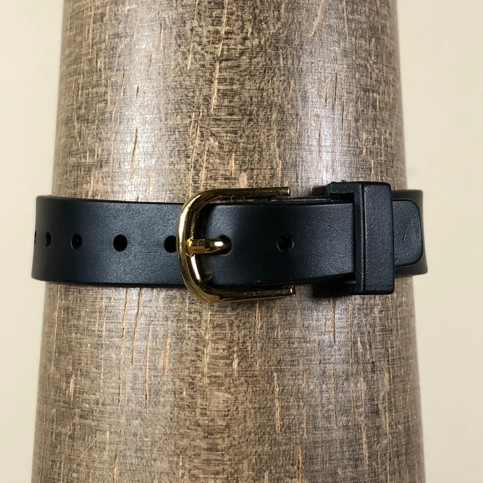 Женские механические аналоговые часы Acqua Timex черная кожа круглые 25 мм завод 6 1/4 дюйма - Изображение 4 из 4