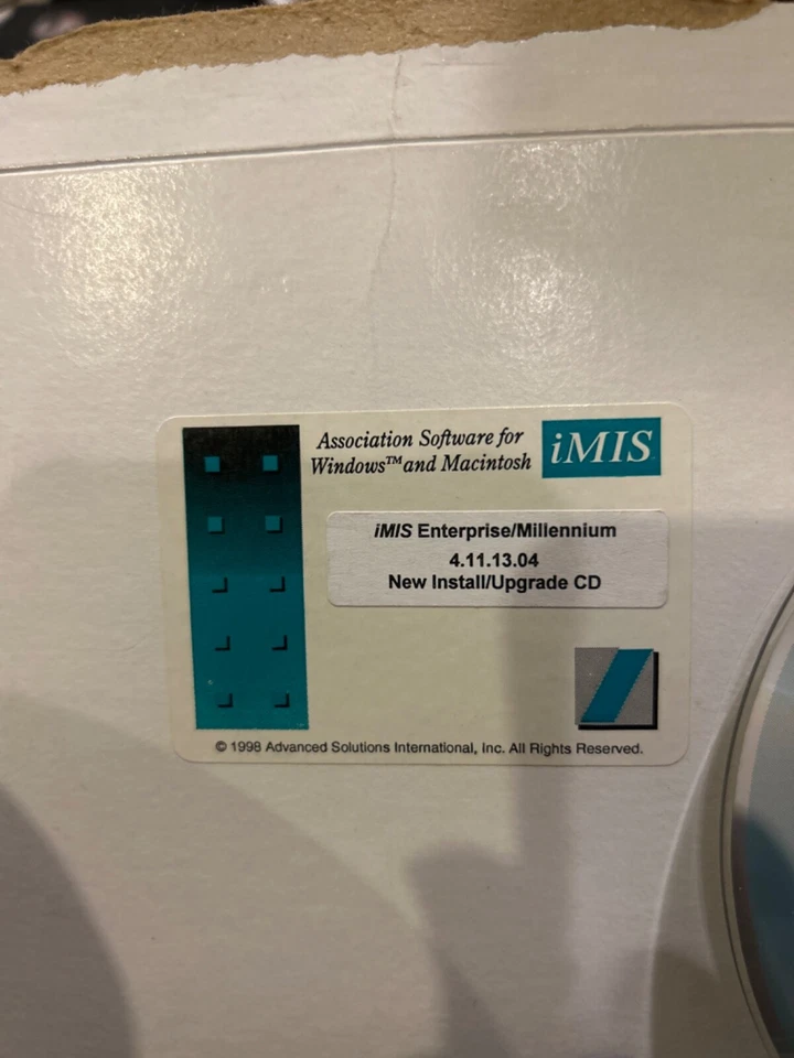 BRAND NEW iMIS Enterprise/Millennium  Not-for-Profit Association v4.11.13.0v4 CD - Image 2 of 3