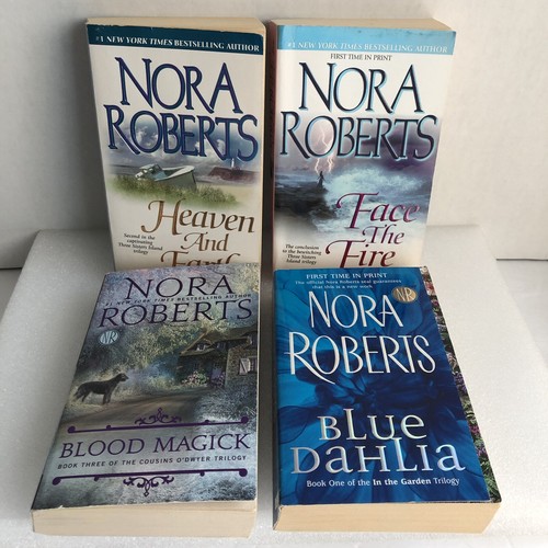 Nora Roberts Assorted Titles Lot Of 4 Paperback Books Of Various Series