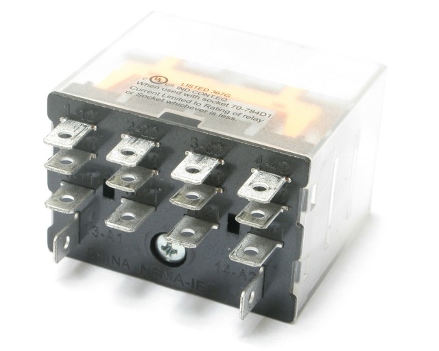 Magnecraft 784XDXC-24D General Purpose Relay, 4PDT, 15 Amp, 24VDC Coil