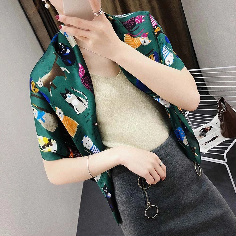 Cute silk shop scarves