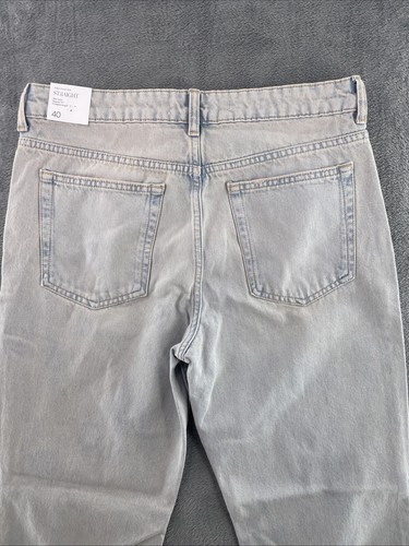 Magno Blanca Straight-Fit Cropped Jeans, Size UK 12, Light Blue - Picture 13 of 17