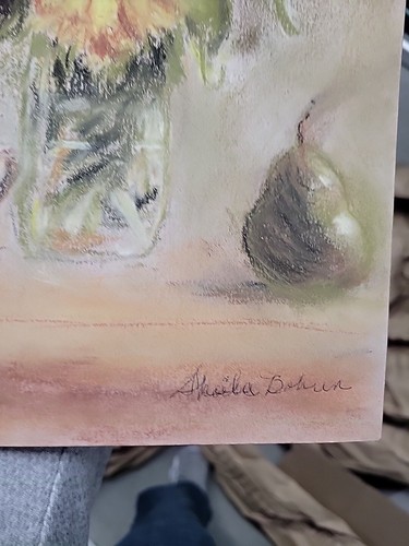 Original Pastel Painting Of Sunflowers Still Life Signed - Picture 14 of 16