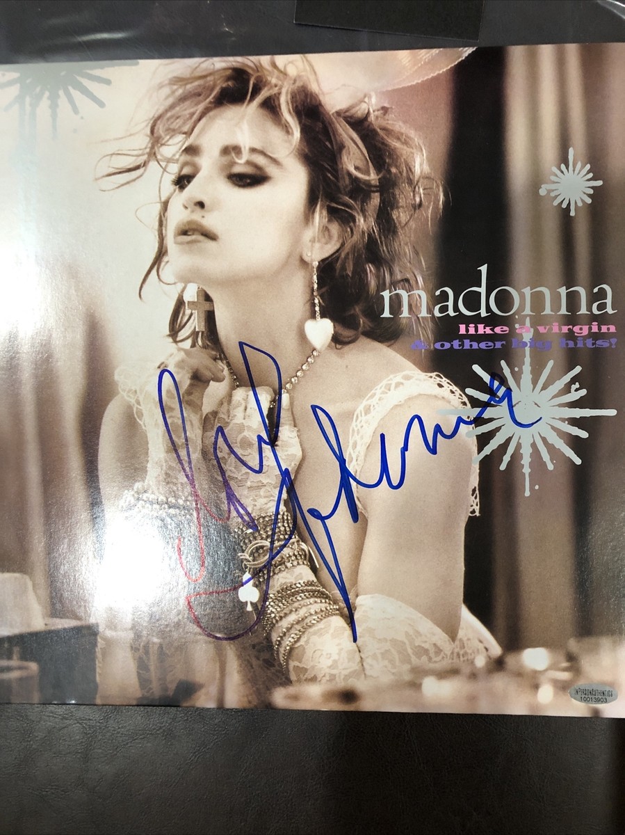 MADONNA 1984 LIKE A VIRGIN & OTHER BIG HITS Signed By