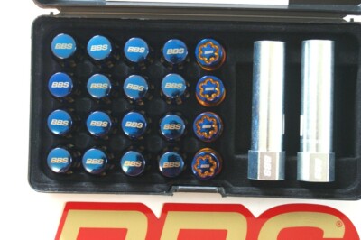 BBS BLUE RACING LUG NUTS KIT WITH LOCKS 12X1.25 | eBay