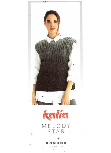 200 gr.Wollpaket Melody Star von Katia Fb.408 - Bild 2 von 2