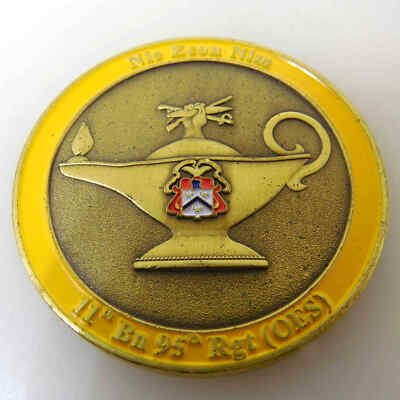 11TH BN 95TH RGT OES PRESENTED BY THE COMMAND TEAM CHALLENGE COIN | eBay