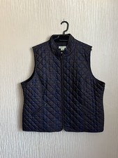 Orvis Purple Checked Quilted Gilet Woman’s Autumn Winter Jacket Xl Bnwot