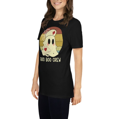 Boo Boo Crew Nurse Halloween T-shirt - Nurse Ghost Shirt - Picture 22 of 32