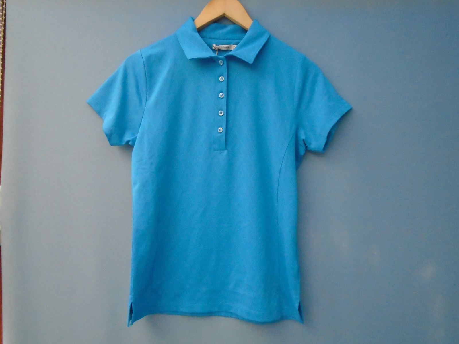 NEW LADIES GREEN LAMB SS QUICK DRY  POLO SHIRT~SIZE ~8 -CHEST~34"" ~COLOUR~LAGOON