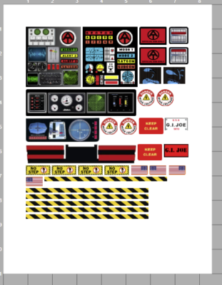 Gi Joe Adventure Team Trouble Shooter Vehicle Custom Sticker