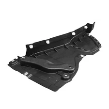 FRONT DRIVER SIDE FENDER SPLASH SHIELD; MADE OF PP PLASTIC AND GLASS