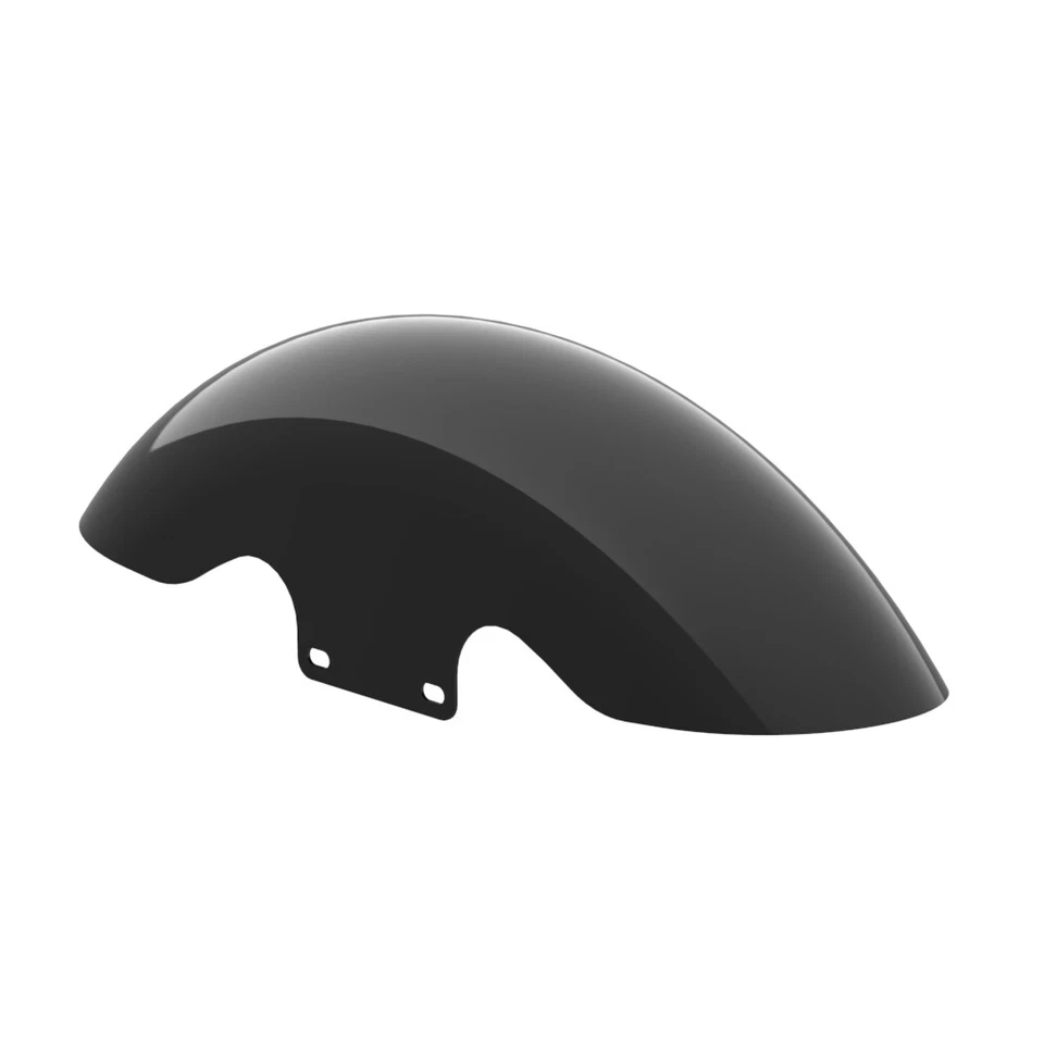 Guardabarros delantero corto Vivid Black Holeshot Performance 19" para Harley Touring 09+ Foto 2 de 4