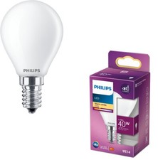 Philips LEDClassic E14 Tropfen 4.3W wie 40W opalweiß mattiert warmweißes Licht