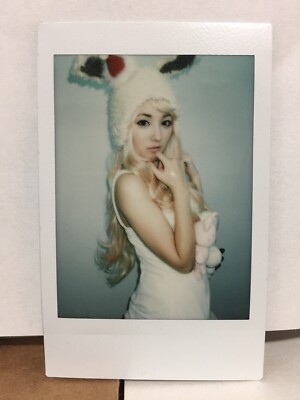 Tsubasa Amami 天海つばさ Sexy Blonde Bunny Cosplay Cheki Original Photo JAV 1/1 SP