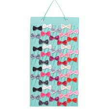 1pc Soft Felt Large Capacity Hair Clips Storage Hangers Wall-Mounted Hanging