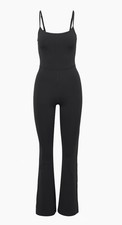 Wilfred Free Aritzia Divinity Jumpsuit Women's XS Black Kick Flare Leg