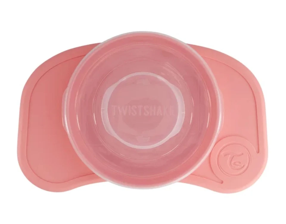 Twistshake Click Mat Klickmatte Mini Teller Platzset sicher & schadstoffrei rosa - Bild 3 von 4