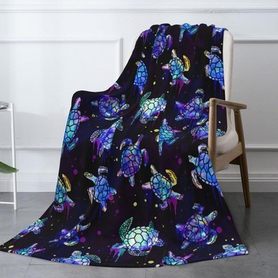 Sea Turtles Blanket Throw Blanket for Bed Soft Cozy Fluffy Couch Blankets Fle...