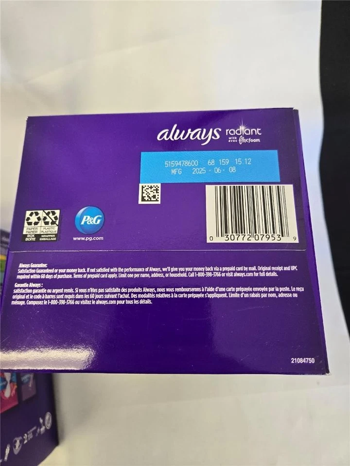 = Lote de 2 almohadillas siempre radiantes 36 CT tamaño 4 espuma flexible durante la noche 72 almohadillas totales Foto 3 de 4