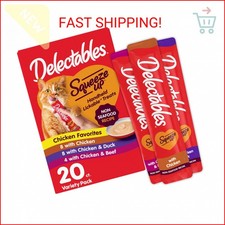 Delectables Squeeze Up Non-Seafood Variety Pack Lickable Cat Treat, 20 Count Pa