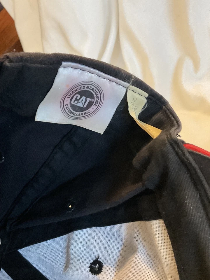 De colección Años 90 CAT RACING NASCAR Sombrero 22 Ward Burton Marrón Amarillo Snapback Gorra Sombrero Foto 3 de 4