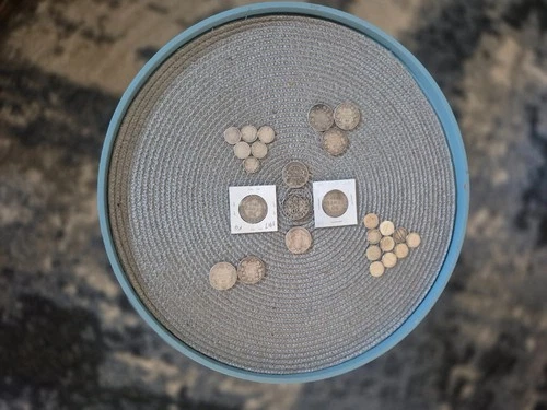 Canada Silver Coin LOT - Dimes, Half Dollars + Newfoundland 50 Cent - ASW 4 oz!