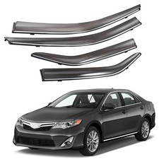 For Toyota Camry 2012-2017 Chrome Trim Window Visors Vent Rain Guards Deflector
