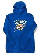 Outerstuff NBA Youth Team Color Oklahoma Thunder Fleece Hoodie Blue Size L 14/16