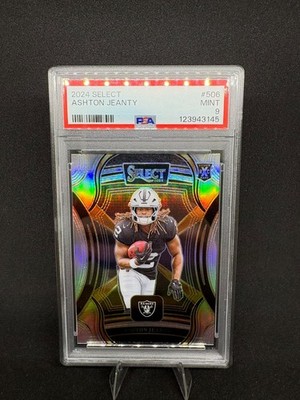 2024 Panini Select Ashton Jeanty XRC #506 PSA 9 MINT Rookie RC Raiders