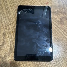 Samsung Black Tablet with Headphone Jack and Built-In Front Camera, Sleek Design