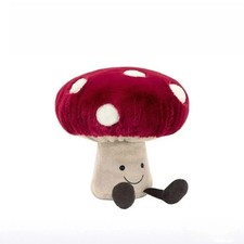 Jellycat Amuseables Mushroom Christmas Birthday Plush Doll Gifts Tags + Dust Bag