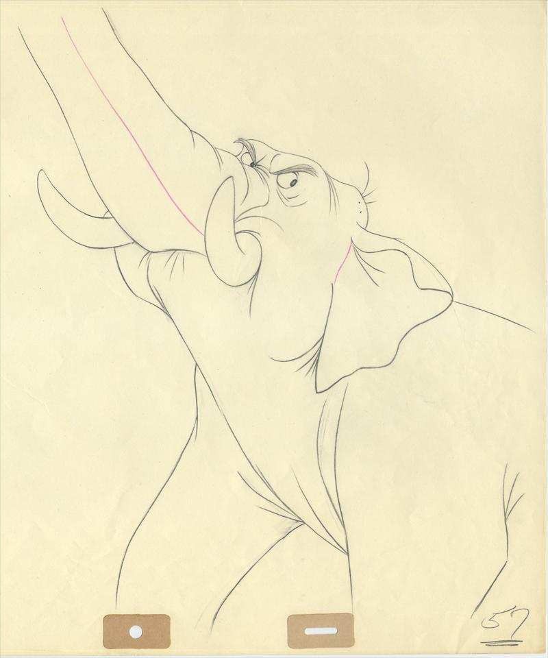 Disney: Jungle Book- Colonel Hathi-Original Production Drawing- 1970's