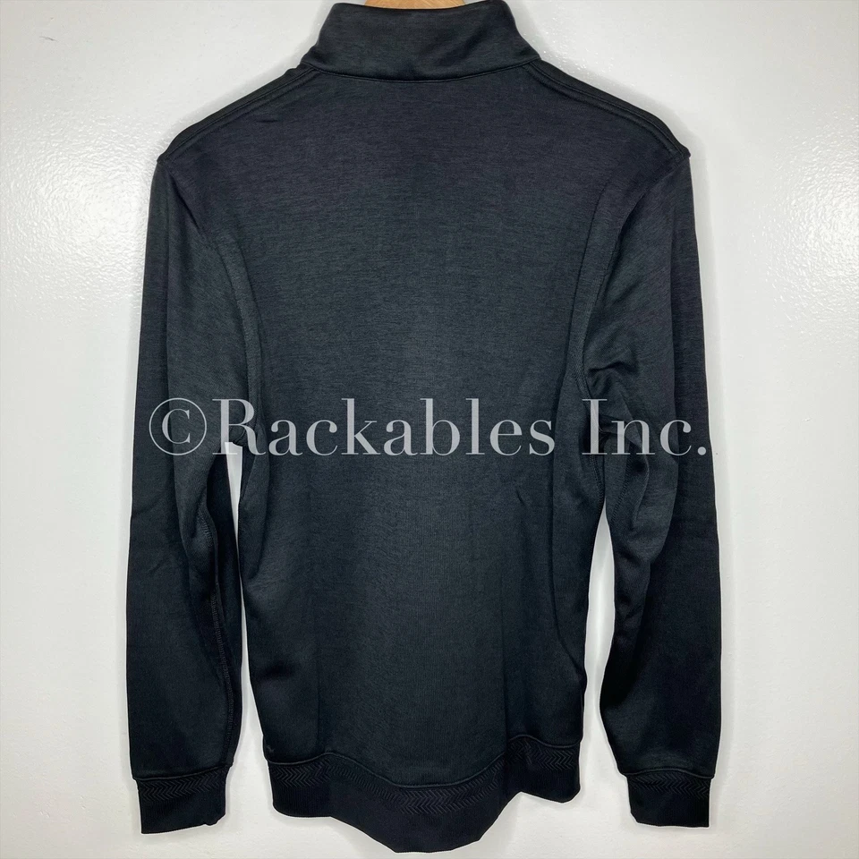 Blusa suéter de golfe DH0986-010 Nike Dri-FIT Player masculina meio zíper preta tamanho pequeno - Imagem 4 de 4