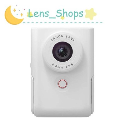 Canon PowerShot V10 Vlogging Compact Camera White Camera with WiFi, Touchscreen 