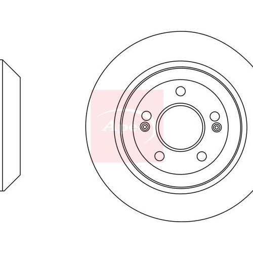 Hyundai Grand Santa Fe 2013-2019 Bremsscheibe Hinten (Einzeln)-image