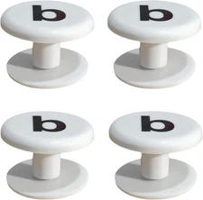 4 Pack Replacement Buttons for Bogg Bags Accessories, Handle Rivets White 