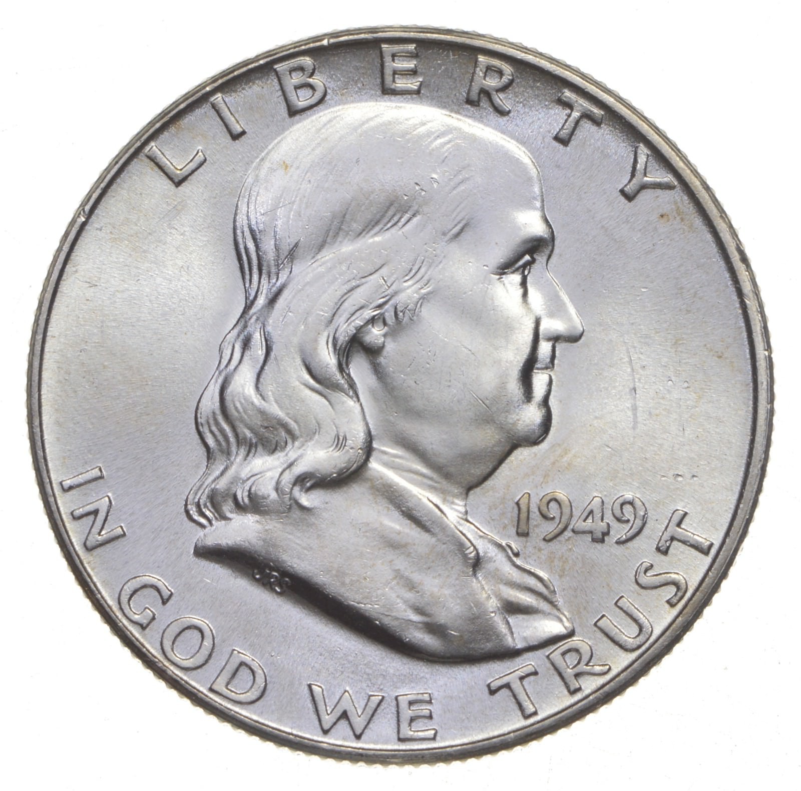 Choice Unc 1949-P Franklin Half Dollar Gem BU From Original Roll