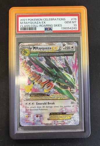 Pokémon M Rayquaza EX 76/108 Celebrations Holo PSA 10