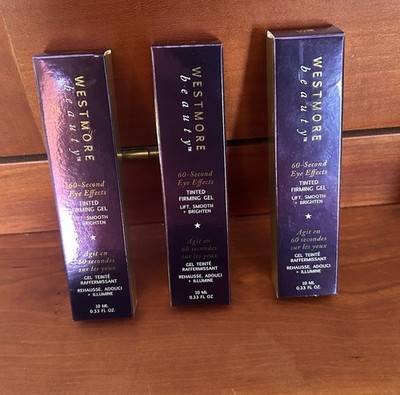 3 -Westmore Beauty 60 Second Effects Tinted Firming Gel - Under Eye Cream Sealed