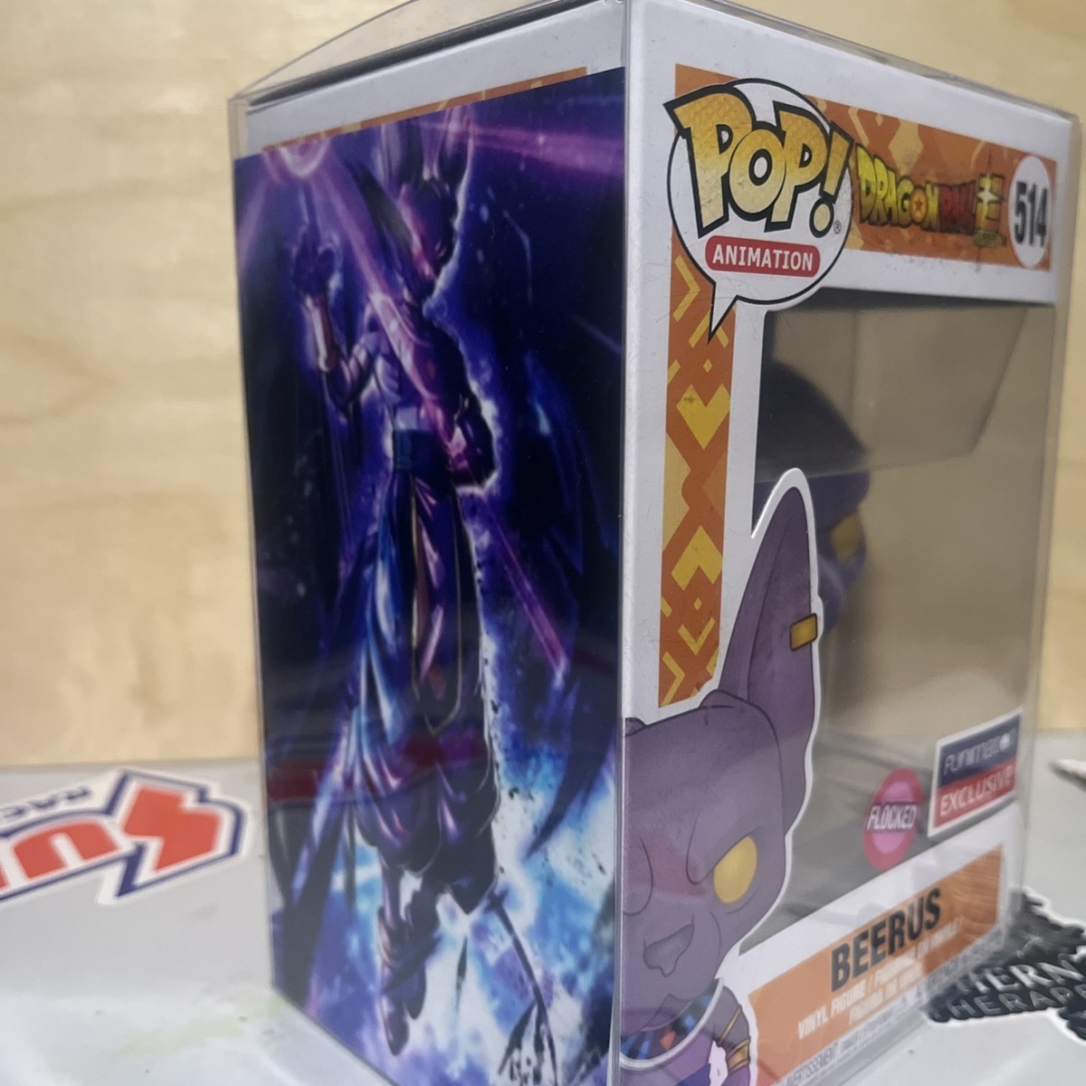 その他 Funko Pop! Beerus Flocked Funimation Funko Pop! Dragon Ball Z - Flocked Beerus #514 (Funimation