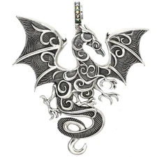 Kirks Folly Protector of the Realm Dragon Magnetic Enhancer  silvertone