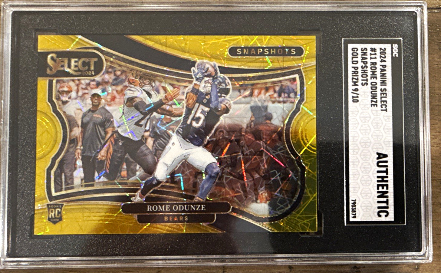 Rome Odunze Panini Select Snapshots #11 Gold