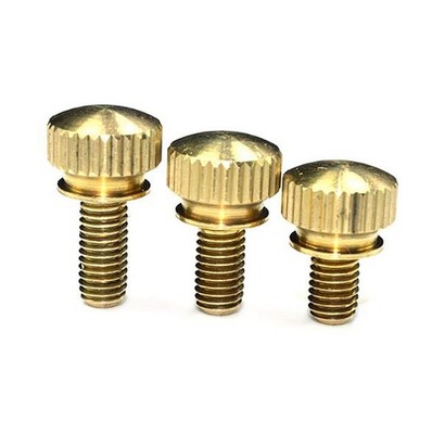 M3 M4 M5 Brass Knurled Thumb Screw High-Type Thumbscrews Hand Grip Knob Bolts