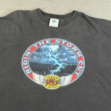 Vintage Reo Speedwagon T-shirt Men Xxl Gray 2002 Ridin The Storm Out Tour Faded