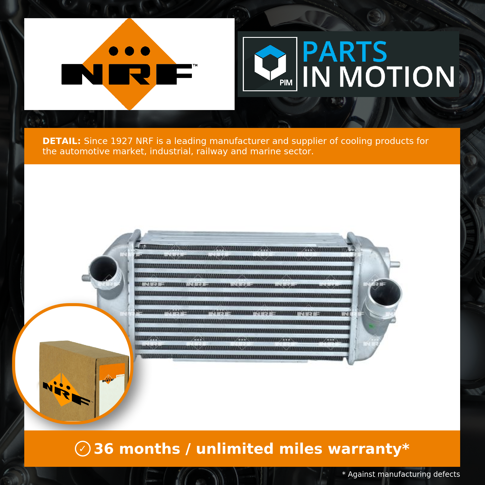 Intercooler 309155 NRF 282712B740 282712B800 Genuine Top Quality Guaranteed New